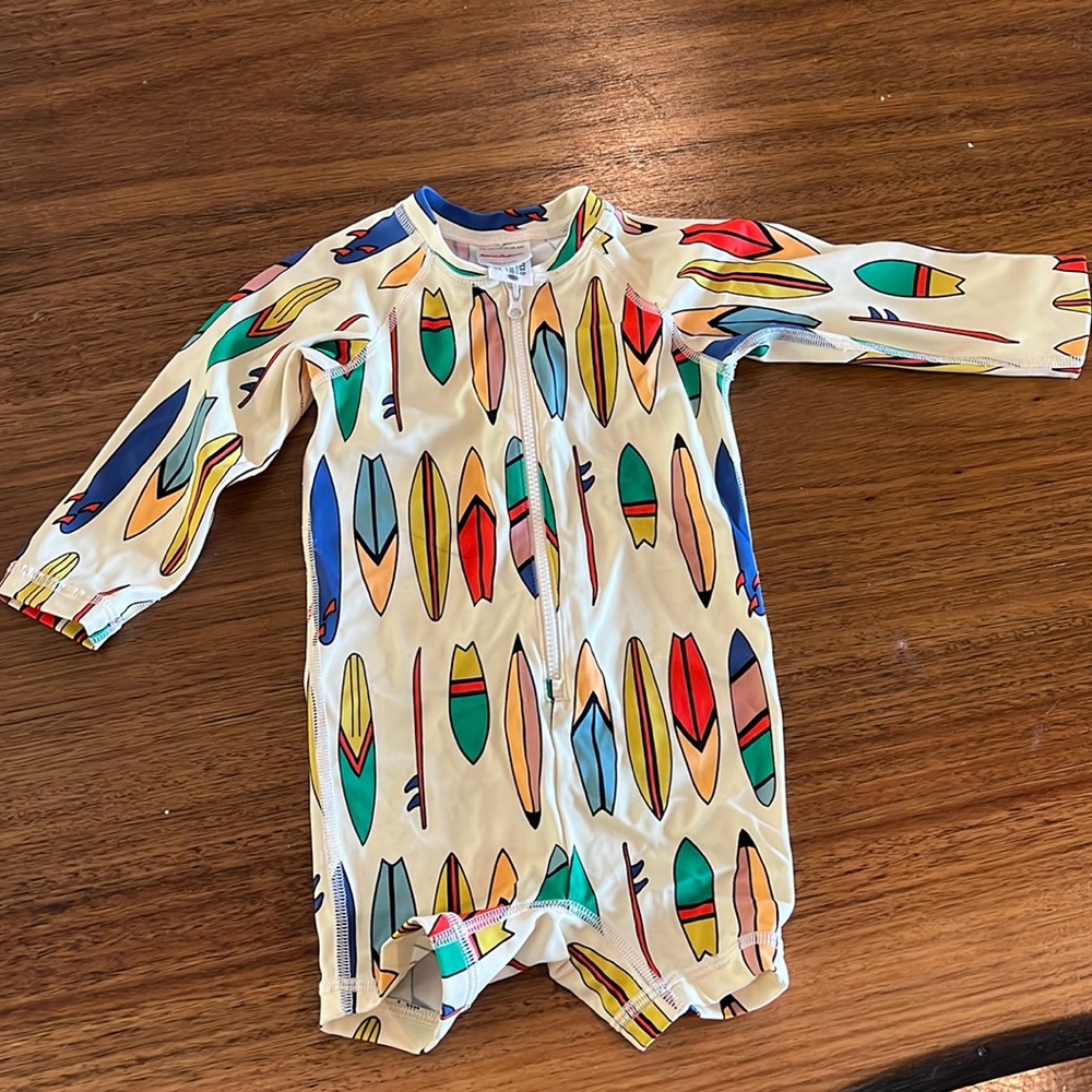 Hanna Andersson Baby Rash Guard Swimsuit - Surfboards